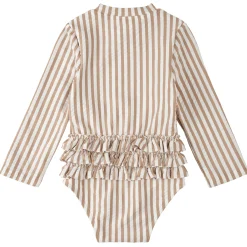 Striped Long Sleeve UV Swimsuit 0-24m