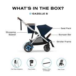 Stroller eGazelle S - Ocean Blue