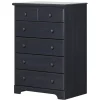 Summer Breeze 6-Drawer Chest Dresser - Blueberry
