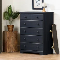 Summer Breeze 6-Drawer Chest Dresser - Blueberry