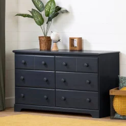 Summer Breeze 6-Drawer Double Dresser - Blueberry