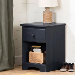 Summer Breeze 1-Drawer Nightstand - Blueberry