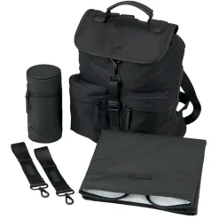 Sustainable Backpack Diaper Bag - Black