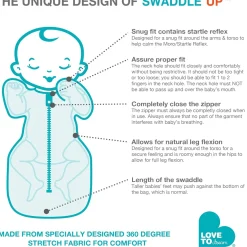 Swaddle Up SILKY-LUX™ Bamboo Small 8-13lb - Cream