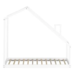 Sweedi - House Bed with Chimney for Baby - White