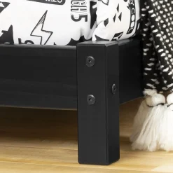 Sweedi Bed with House Bed Frame Headboard - Matte Black