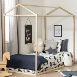 Sweedi House Bed for Twin Bed - Natural