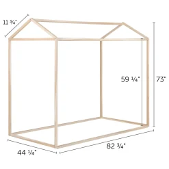 Sweedi House Bed for Twin Bed - Natural