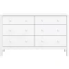 Swell 6 Drawers Assembled Dresser- White