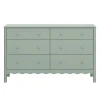 Swell 6-Drawer Assembled Dresser - Light Sage