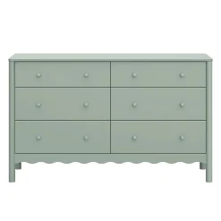 Swell 6-Drawer Assembled Dresser - Light Sage