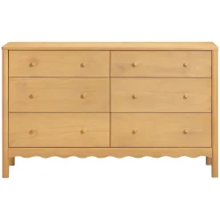 Swell 6-Drawer Assembled Dresser - Honey