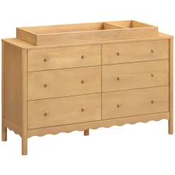 Swell 6-Drawer Assembled Dresser - Honey