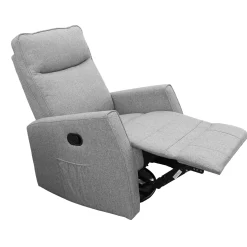 Swivel Recliner Rocking Chair - Gray Tweed
