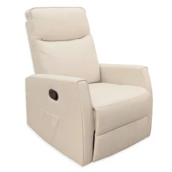 Swivel Reclining Rocking Chair - Beige Tweed