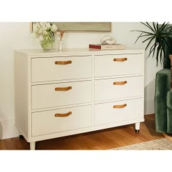 Tanner 6-Drawer Dresser - Warm White