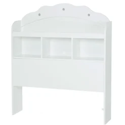 Tiara Twin Bookcase Headboard - Pure White