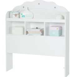 Tiara Twin Bookcase Headboard - Pure White