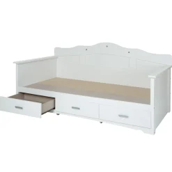 Tiara Twin Daybed with Storage - Pure White