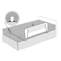 Toddler Safety Bed Rail - Grey