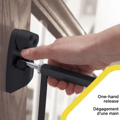 Top of Stairs Expanding Metal Gate - Black