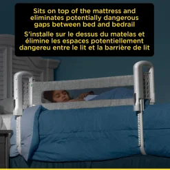 Top-of-Mattress Bed Rail - Grey