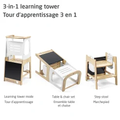 Toucan 3-In-1 Learning Tower - Natural White