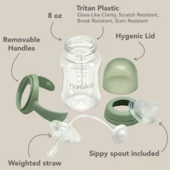 Transitional Sippy/Weighted Straw Cup - Soft Sand