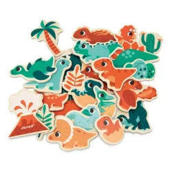 Tropical Dino Magnets Set 24 Pieces