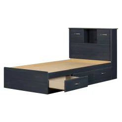 Twin Bed and Headboard Set - Ulysses Blueberry