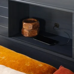 Twin Bed and Headboard Set - Ulysses Blueberry