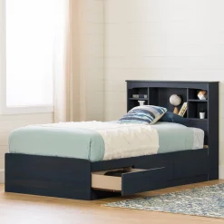 Twin Bed and Headboard Set - Aviron Blueberry