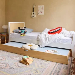 Twin Bed Sparrow Wht Nat