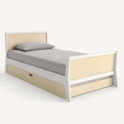 Twin Bed Sparrow Wht Nat