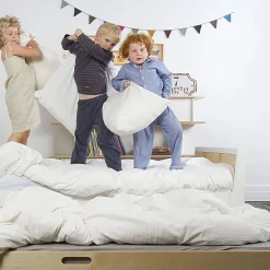 Twin Bed Sparrow Wht Nat