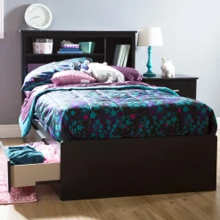 Twin Bed with 3 Drawers - Fusion Pure Black