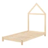 Twin Bed with House Bed Frame Headboard - Sweedi Natural