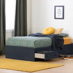 Twin Bed with Trawers Summer Breeze - Blueberry
