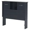 Twin Bookcase Headboard with Doors - Ulysses Blueberry