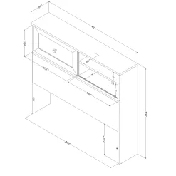 Twin Headboard - Hazen White Pine