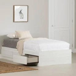 Twin Mates Bed - Hazen White Pine