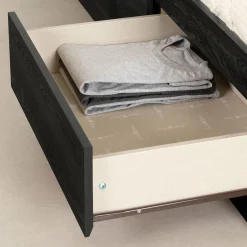 Twin Mates Bed with 3 Drawers - Hourra Gray Oak