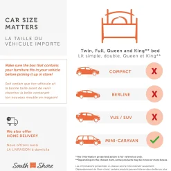 Twin Mates Bed With Bookcase Headboard Set - Reevo Pure White