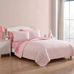 Twin Quilt Set - Blush