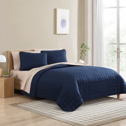 Twin Quilt Set - Navy