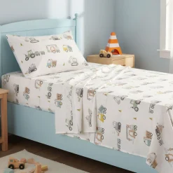 Twin Sheet Set - trucks