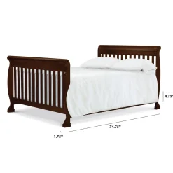 Twin/Full Size Bed Conversion Kit - Espresso Finish