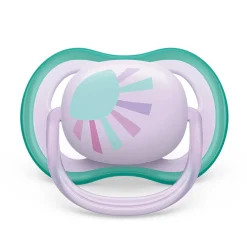 Ultra Air Pacifier 0-6m Lilac Sun/Green Rainbow 2-pack