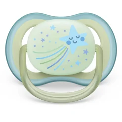 Ultra Air Pacifier Nighttime 0-6m Smiling Star/Owl 2-pack