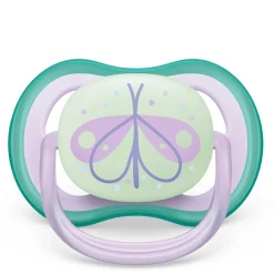 Ultra Air Pacifier Nighttime 0-6m Lilac Dragonfly/Dreams 2-pack